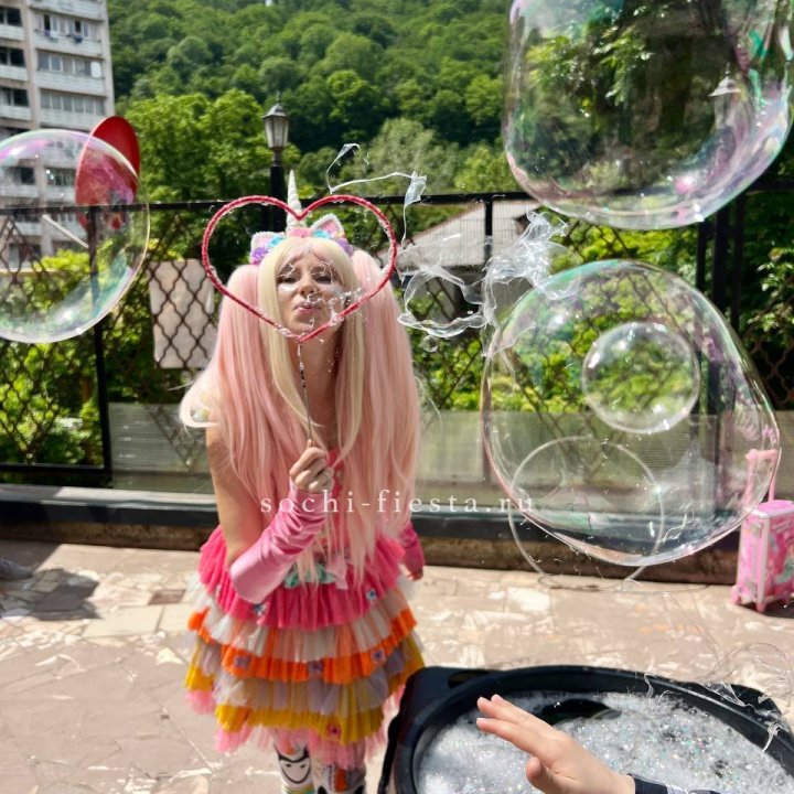 Шоу мыльных пузырей в Подольске