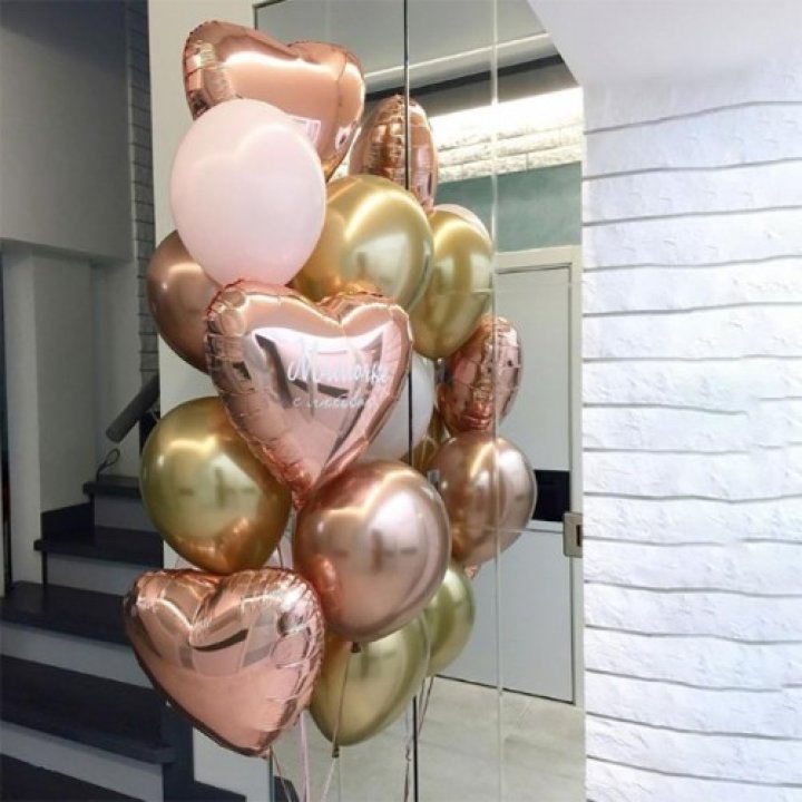 Фонтан шаров "От сердечка" в Подольске