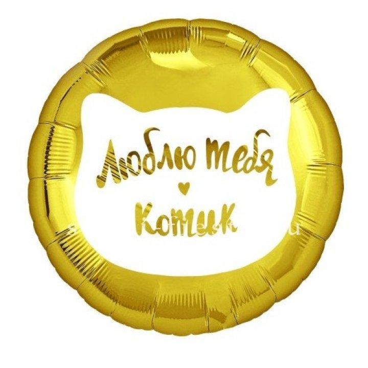 Фольгированный шар "Люблю тебя, Котик" в Подольске