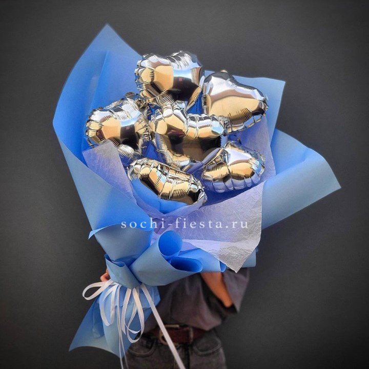 Букет из шаров сердец  №2 в Подольске