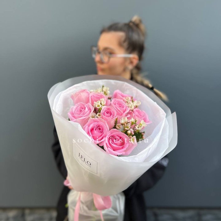 Букет розовых роз  в Подольске