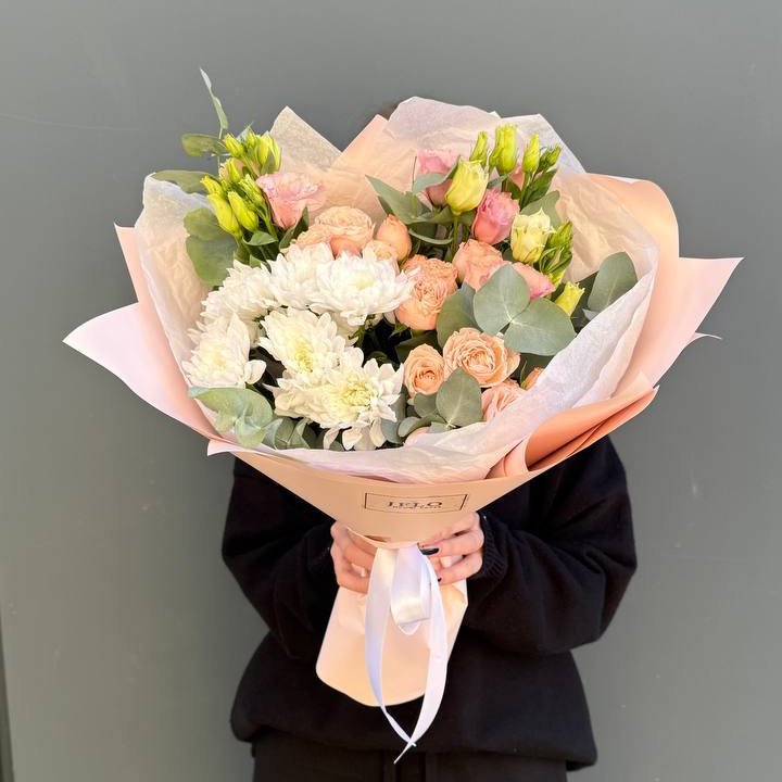 Букет "Персиковая нежность" в Подольске