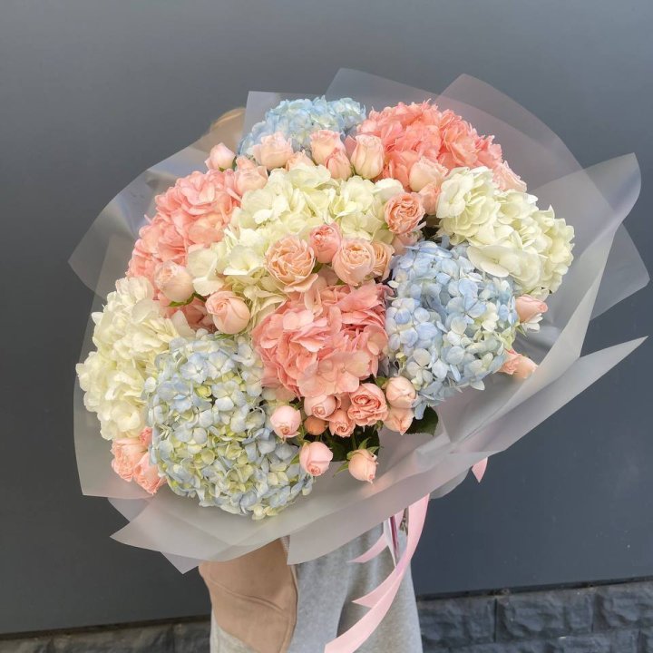 Дуо гортензии и бомбастик в Подольске