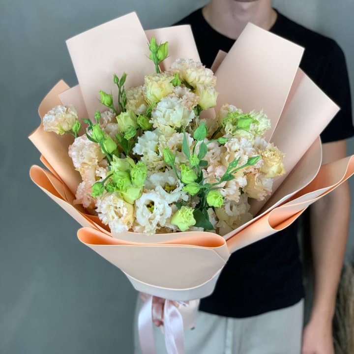 Букет эустом "Крем" в Подольске