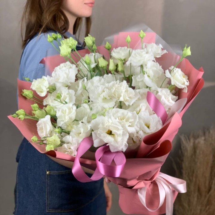 Букет эустом "Пудра" в Подольске