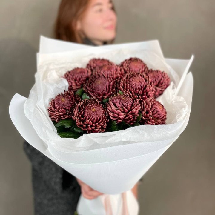 Букет хризантем "Касиопия" в Подольске