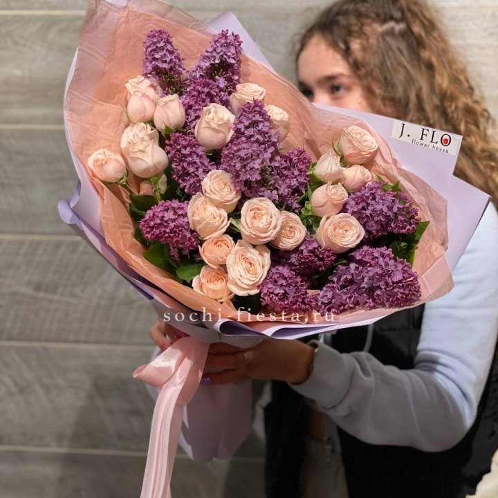 Букет "Лиловая весна" в Подольске