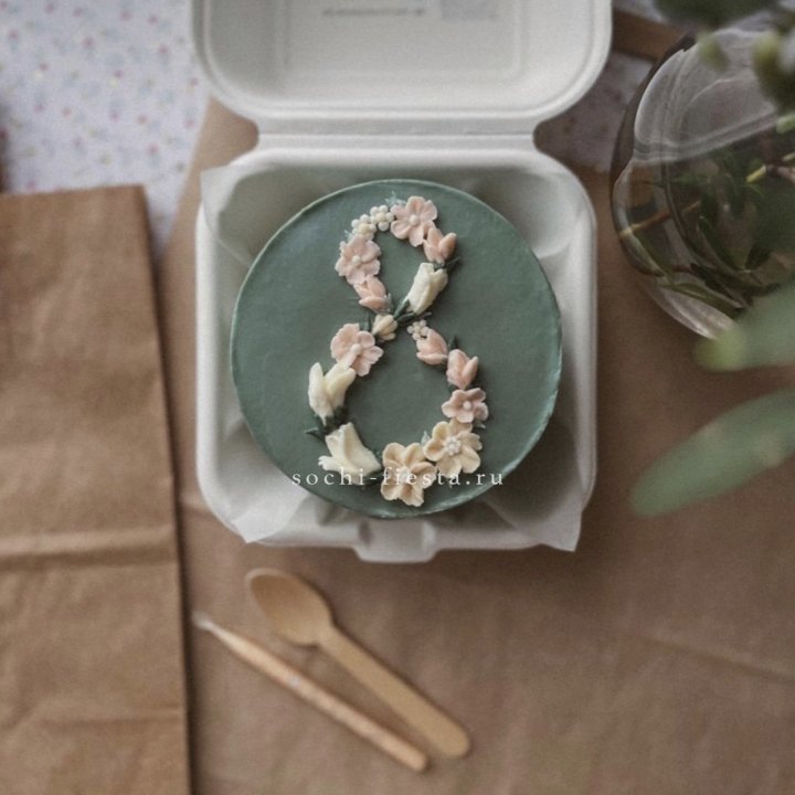 Бенто-торт "8 марта" green  в Подольске