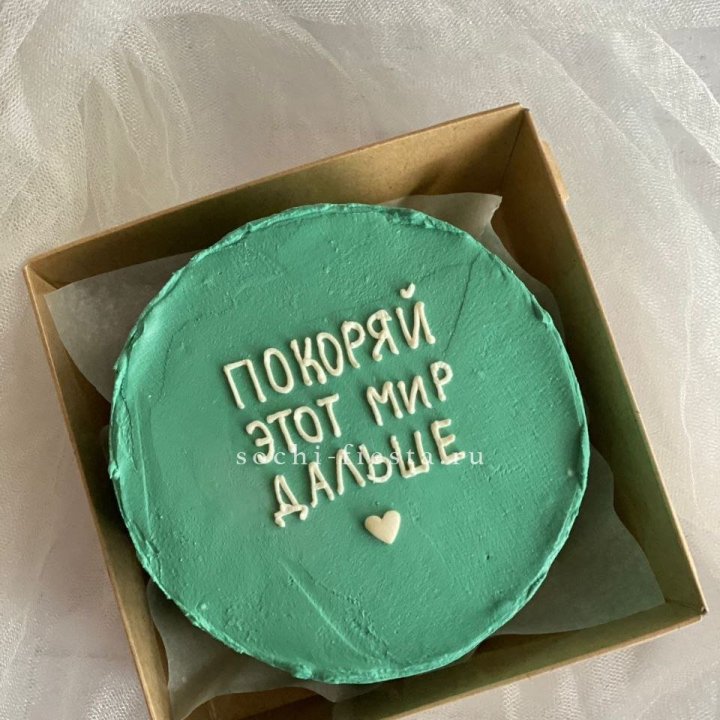 Бенто-торт "Покоряй этот мир" в Подольске