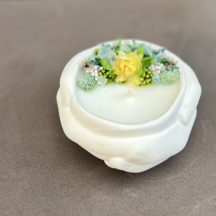 Свеча ароматическая в гипсе Руки в Подольске