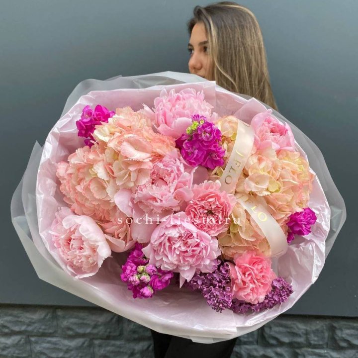  Букет "Фловер пионс" в Подольске