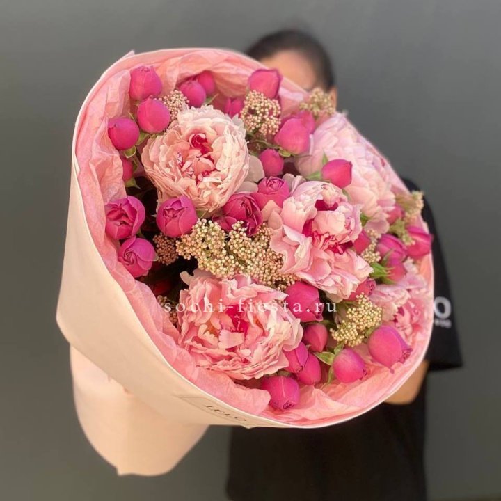  Букет с пионами "Преференс" в Подольске