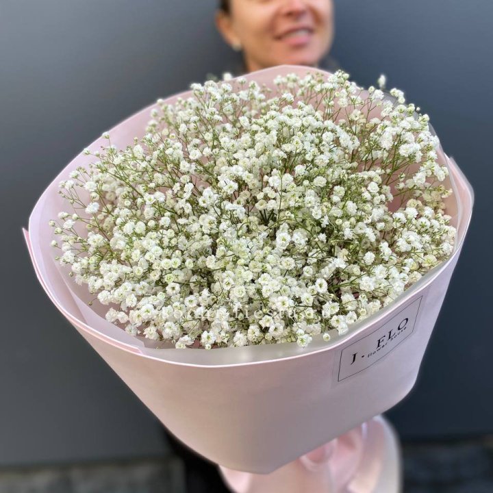 11 белых гипсофил в фоамиране в Подольске