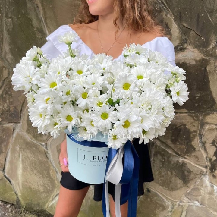 Коробка с хризантемами №2 в Подольске