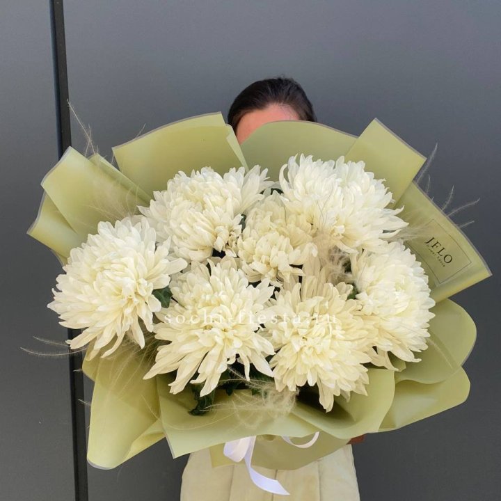 Букет одноголовых хризантем  в Подольске
