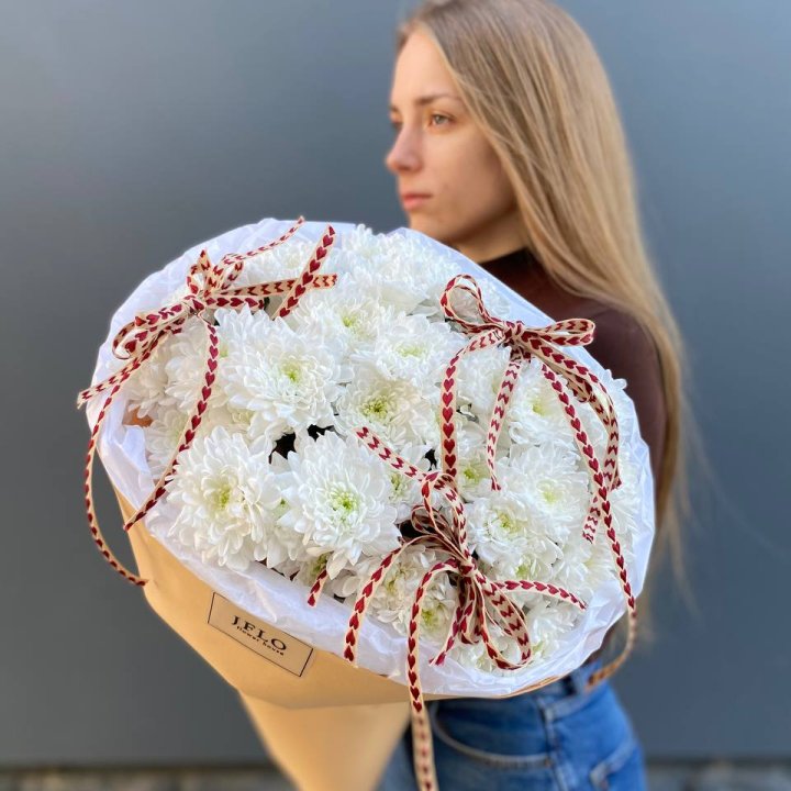 Букет "Хризантемы с любовью" в Подольске