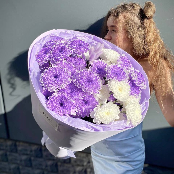  Букет хризантем "Сирена" в Подольске