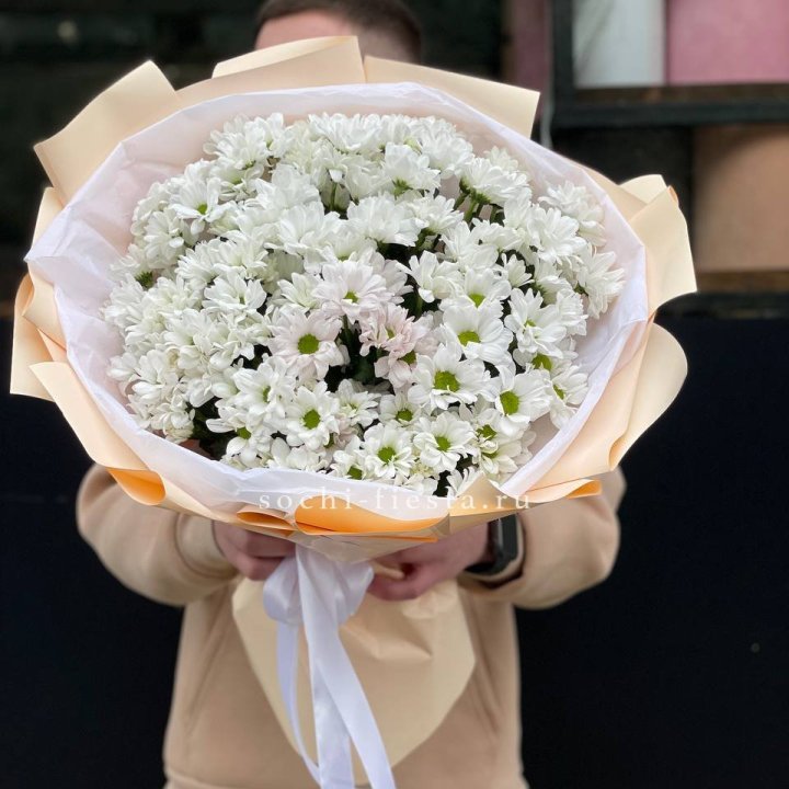  Букет хризантем в Подольске