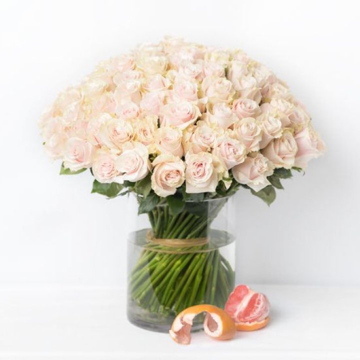 101 кремовая роза в Подольске