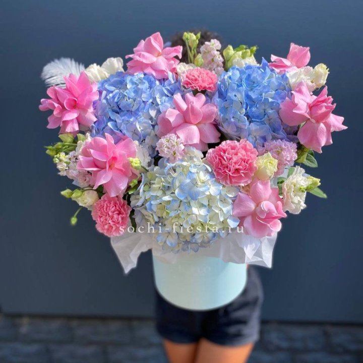 Коробка с цветами "Лемия" в Подольске