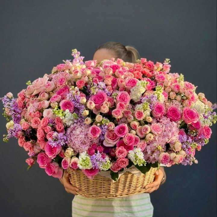 Цветочная корзина гигант №5 в Подольске