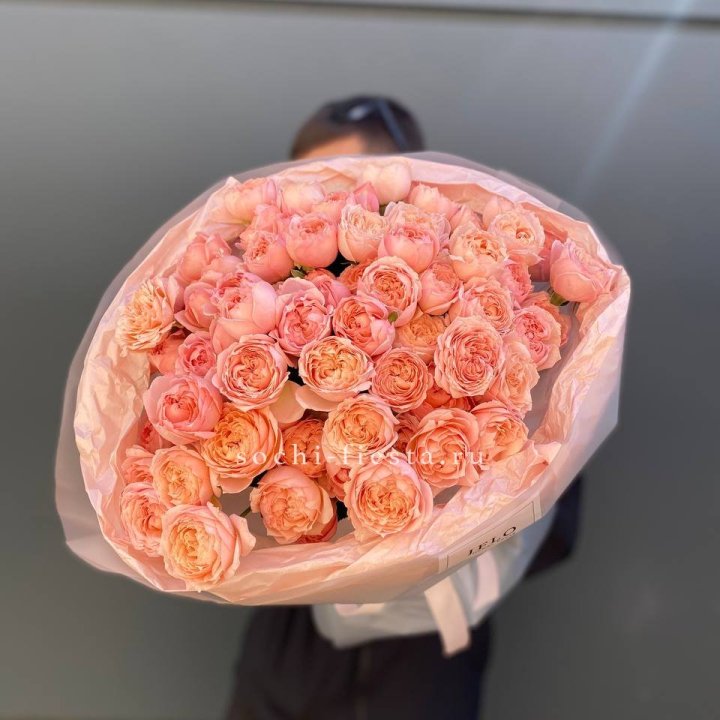 Букет из 21 пионовидной розы Джульетта в Подольске
