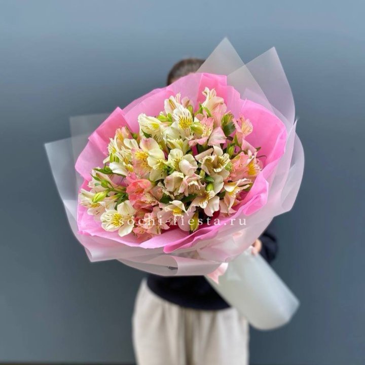 букет альстромерий "Черри" в Подольске