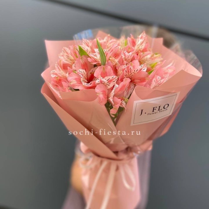 Букет альстромерий розовых в Подольске