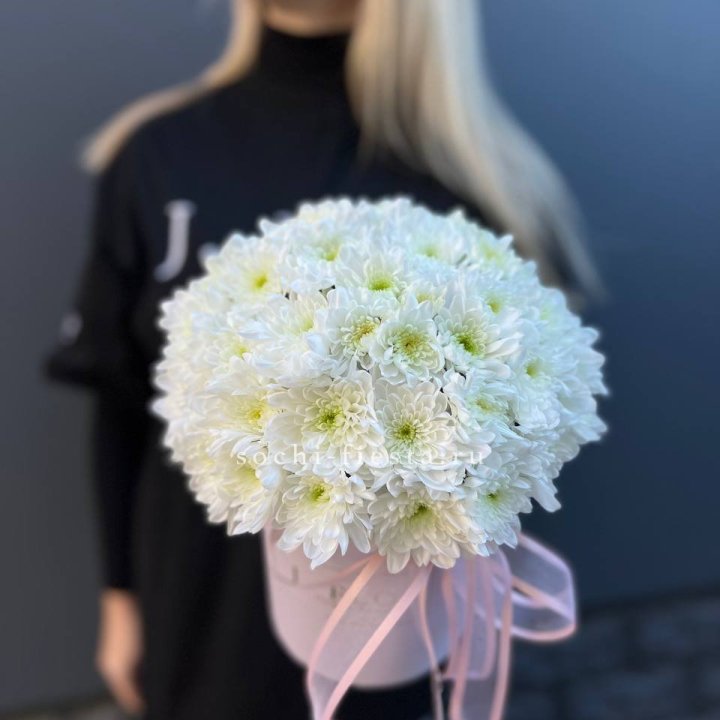 Коробка с хризантемами №1 в Подольске