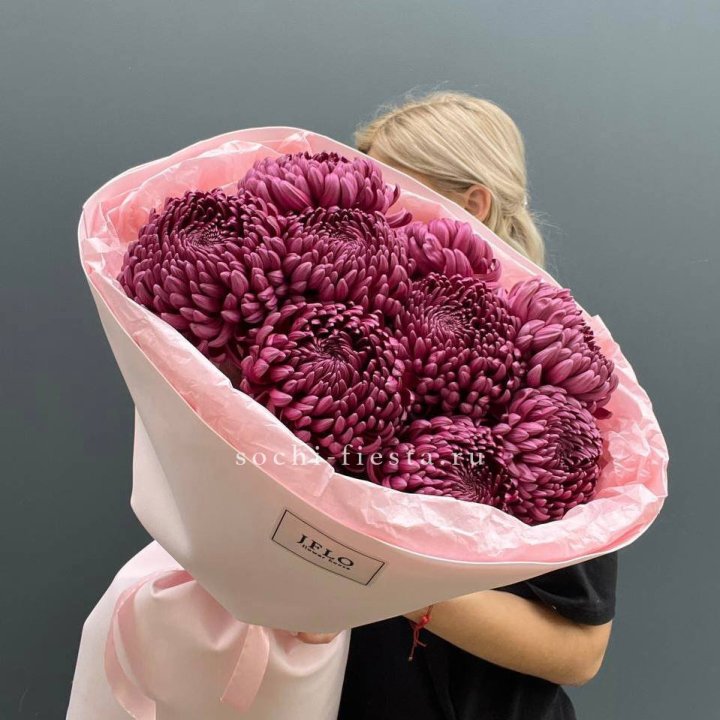 9 хризантем бигуди в Подольске