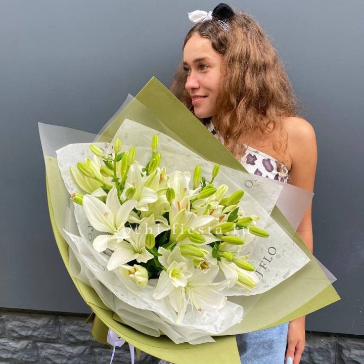 Букет  лилий "Изумруд" в Подольске