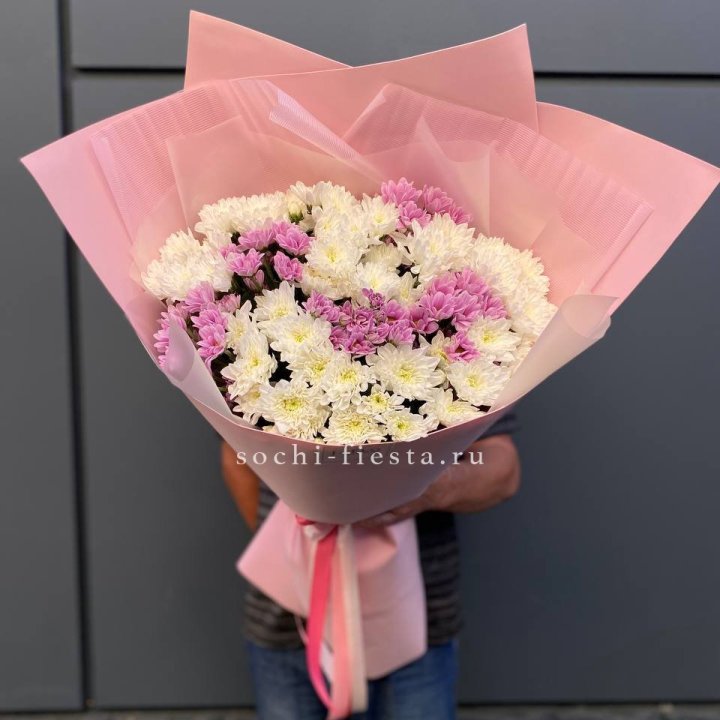  Букет хризантем- гигант  в Подольске