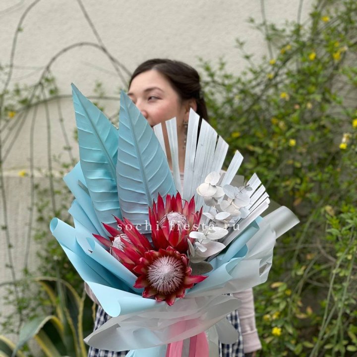 Букет из протеи "Клеопатра-2" в Подольске