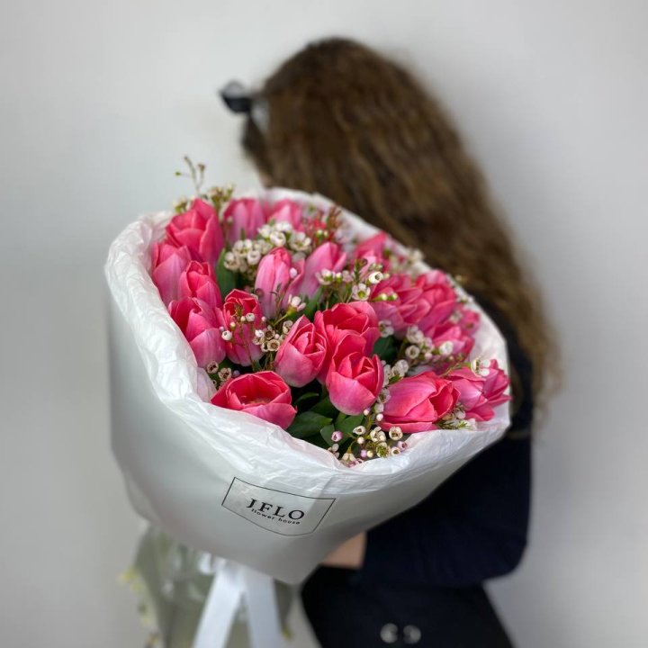 Дуо тюльпаны с хамелациумом в Подольске