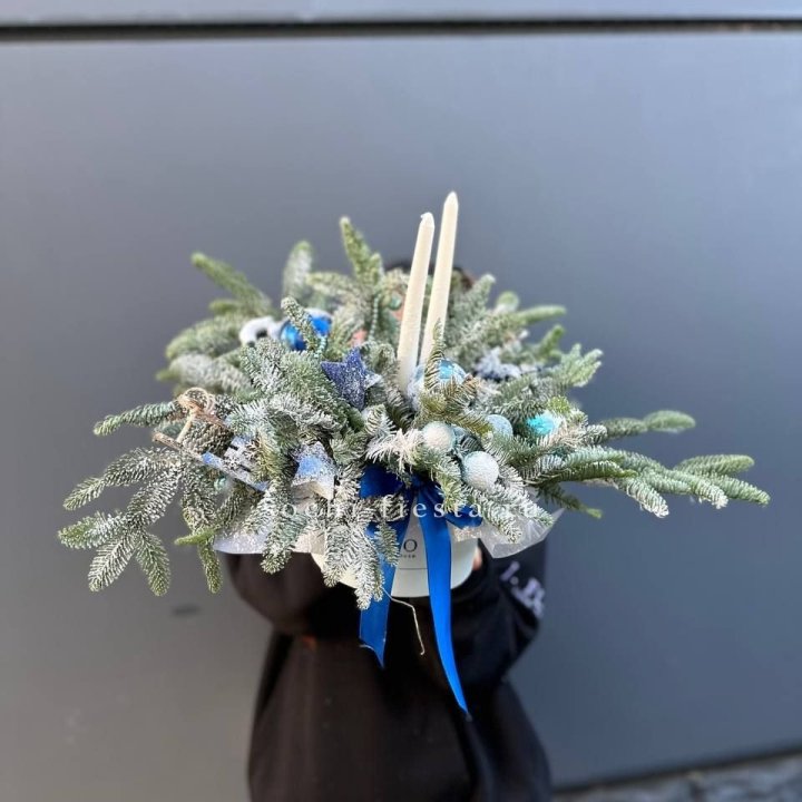 Новогодняя композиция в коробке  в Подольске