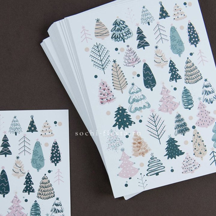 Открытка к букету "Елки" в Подольске