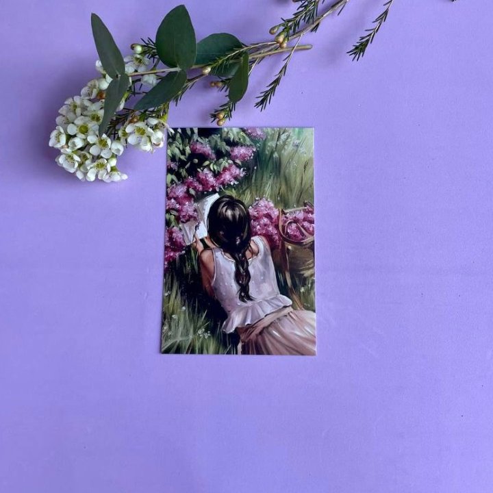 Открытка к букету "Среди пионов" в Подольске