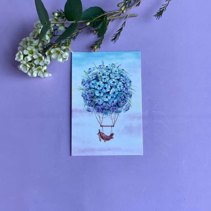 Открытка к букету "Флоростат" в Подольске