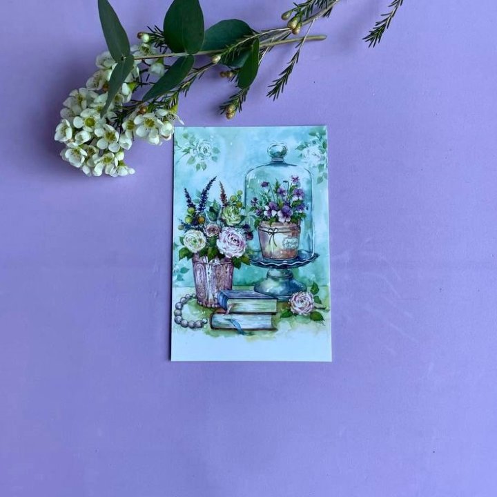 Открытка к букету "Книги" в Подольске