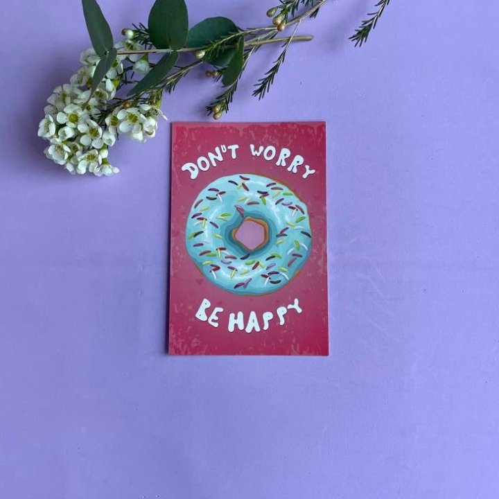 Открытка к букету "Не волнуйся..." в Подольске