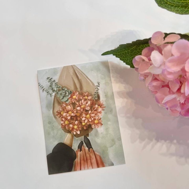 Открытка к букету "Букет" в Подольске