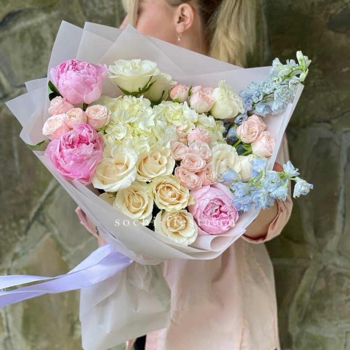 Букет с пионами "Богема" в Подольске