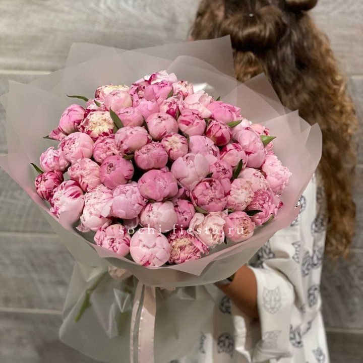 51 розовый пион в Подольске