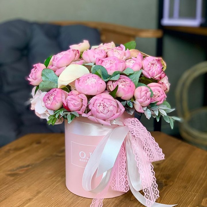 Композиция с пионами №1 в Подольске