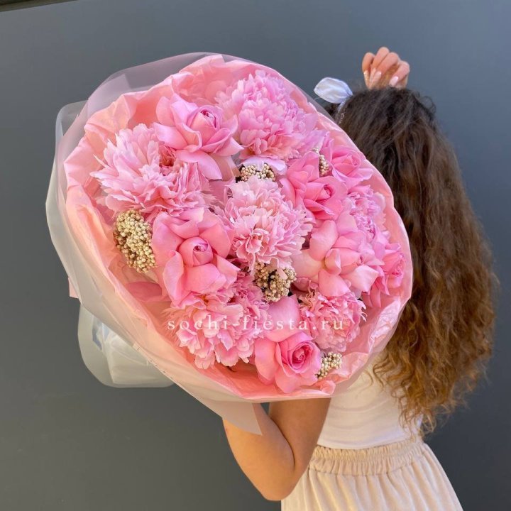  Букет с пионами "Пинки" в Подольске