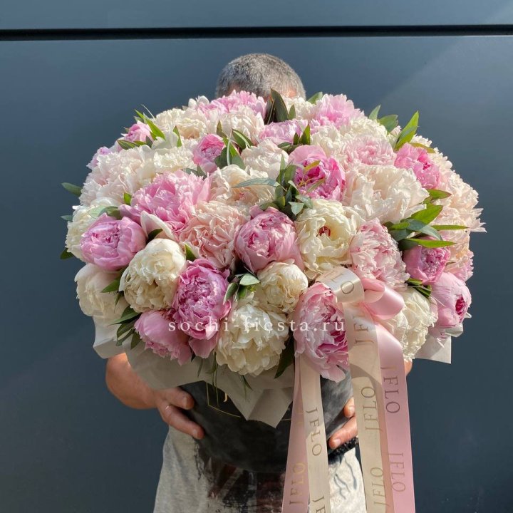 51 пионов в боксе в Подольске