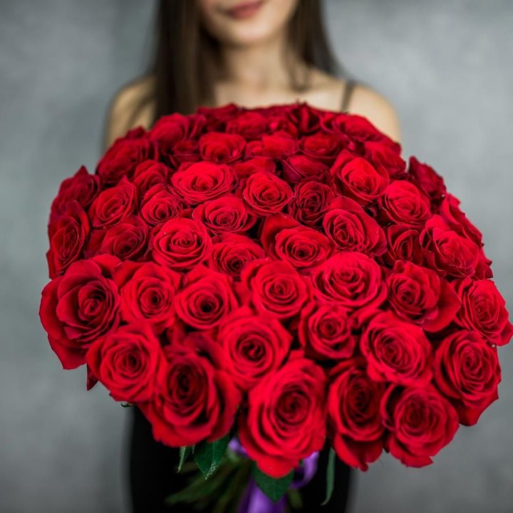 51 красная роза в Подольске