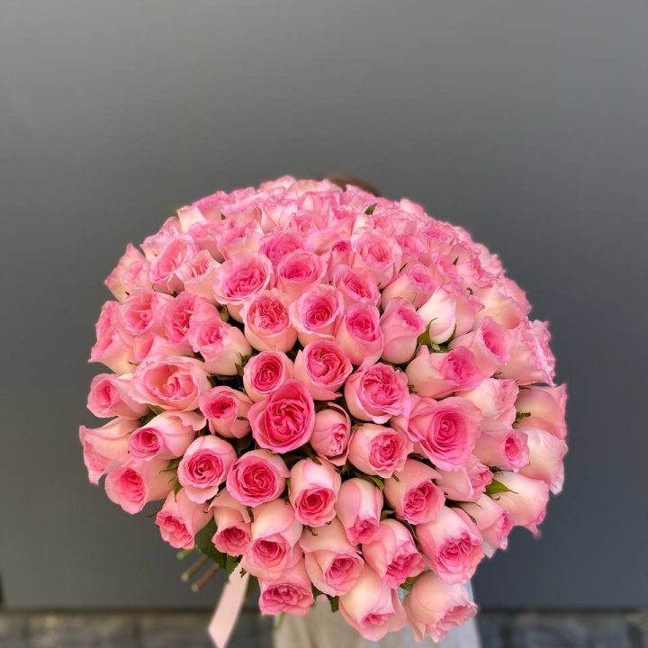 101 розовая роза в Подольске