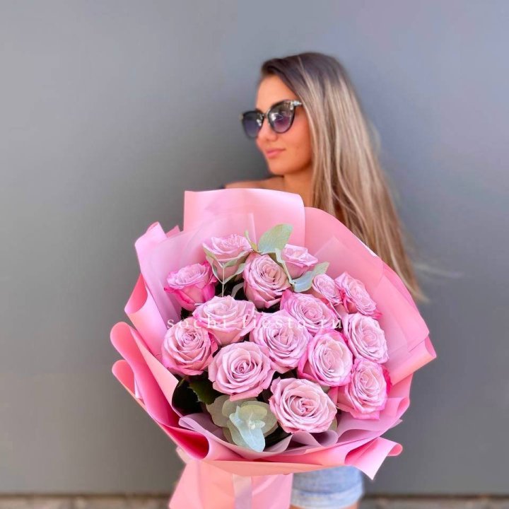Букет розовых роз 2 в Подольске
