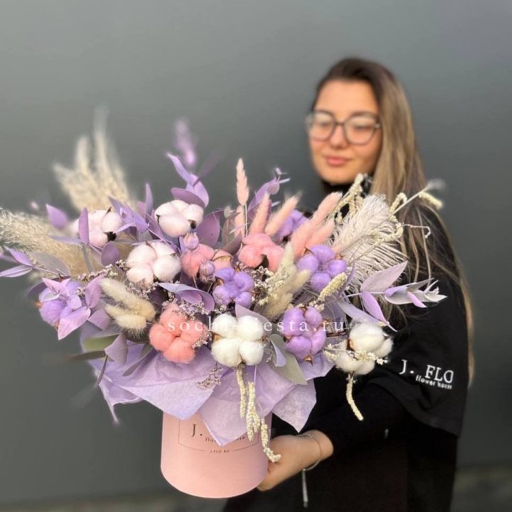 Авторский бокс с сухоцветами №4 в Подольске